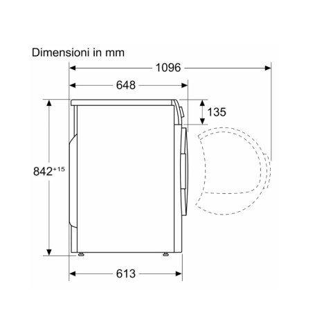 BOSCH WQH245B0IT ASCIUGATRICE A POMPA DI CALORE 9 KG WIFI CLASSE A+++