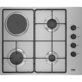 BEKO HIGM 64123 SX PIANO COTTURA 60CM 3 FUOCHI A GAS + 1...