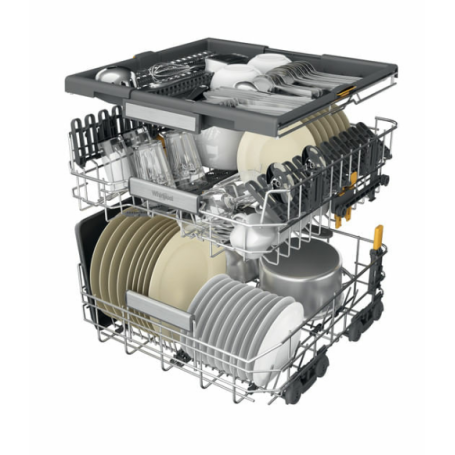 WHIRLPOOL W7F HS41 X LAVASTOVIGLIE LIBERA INSTALLAZIONE 15 COPERTI CLASSE C INOX - W7FHS41X