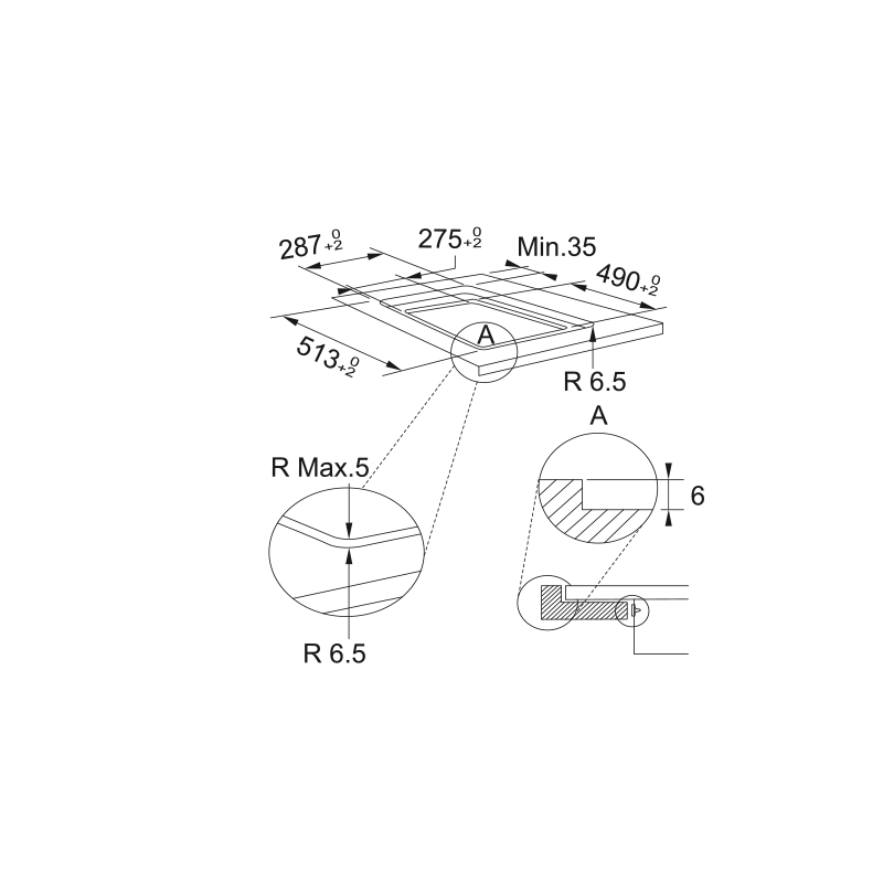 FRANKE FSM 302 I BK PIANO COTTURA A INDUZIONE...