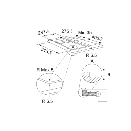 FRANKE FSM 302 I BK PIANO COTTURA A INDUZIONE 30CM 2 ZONE COTTURA IN VETROCERAMICA NERO - 108.0606.106