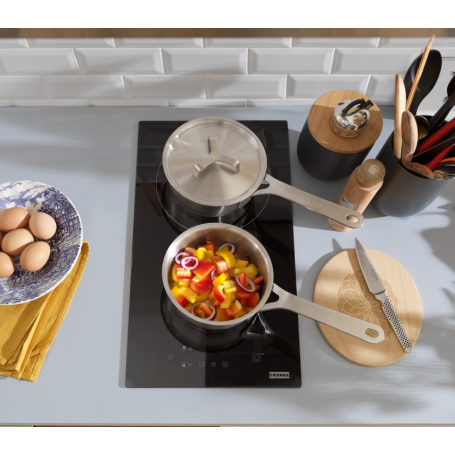 FRANKE FSM 302 I BK PIANO COTTURA A INDUZIONE 30CM 2 ZONE COTTURA IN VETROCERAMICA NERO - 108.0606.106