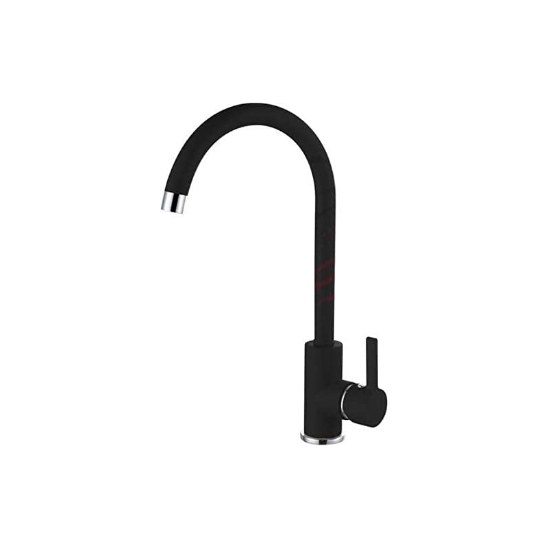 ELLECI MGKC0140 MISCELATORE MONOCOMANDO A CANNA ALTA GRANITEK COLORE NERO - PROMO