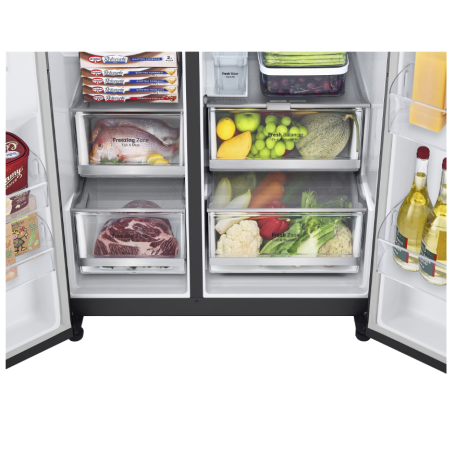 LG GSGV81EPLL FRIGORIFERO SIDE BY SIDE INSTAVIEW 635LT NO FROST WIFI CLASSE E COLORE NERO