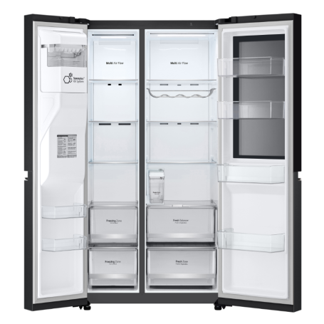 LG GSGV81EPLL FRIGORIFERO SIDE BY SIDE INSTAVIEW 635LT NO FROST WIFI CLASSE E COLORE NERO