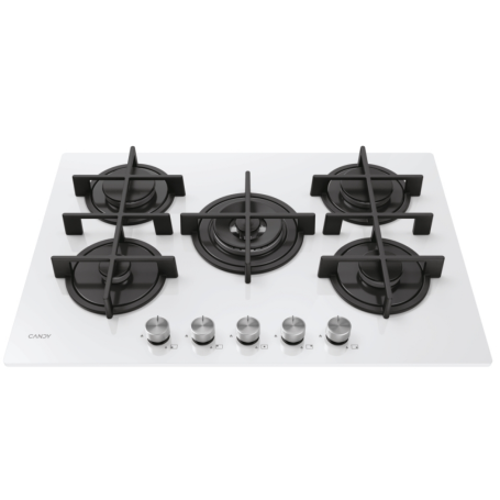 CANDY CVG74WTW PIANO COTTURA DA INCASSO 75 CM 5 FUOCHI A GAS COLORE BIANCO