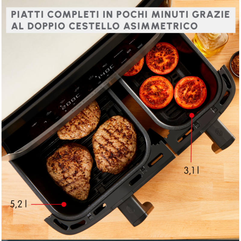 MOULINEX EZ905D FRIGGITRICE AD ARIA 8 LT - INOX