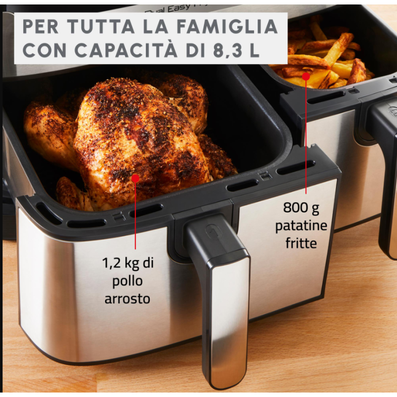 MOULINEX EZ905D FRIGGITRICE AD ARIA 8 LT - INOX