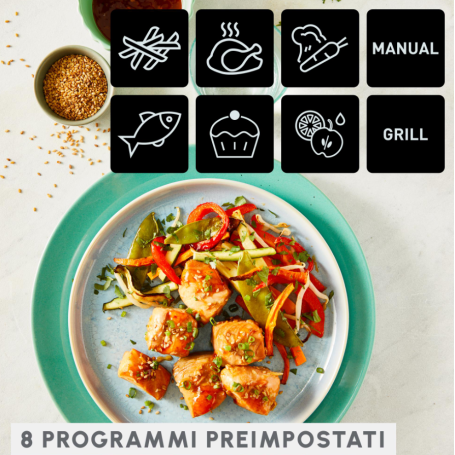 MOULINEX EZ905D FRIGGITRICE AD ARIA 8 LT - INOX