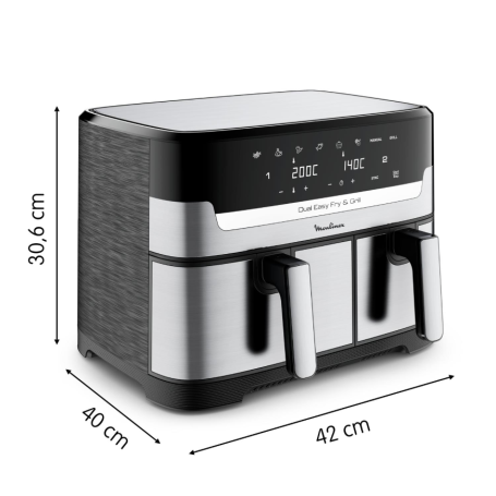 MOULINEX EZ905D FRIGGITRICE AD ARIA 8 LT - INOX
