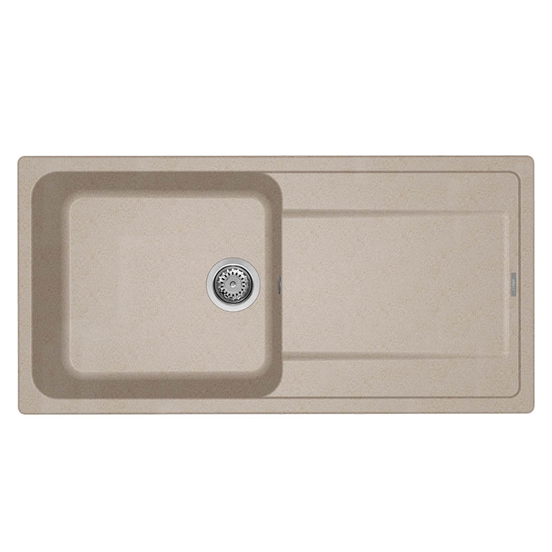 ELLECI LG248051 LAVELLO 100X50 1 VASCA CON GOCCIOLATOIO REVERSIBILE GRANITEK AVENA