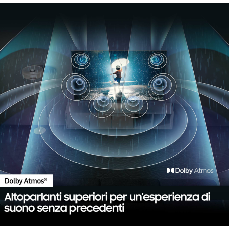 SAMSUNG QE55Q80DATXZT TV 55" QLED SMART TV 4K UHD AI UPSCALING 4XHDMI WIFI CLASSE F