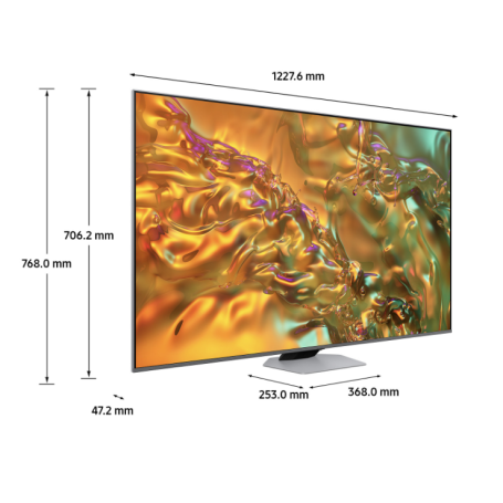 SAMSUNG QE55Q80DATXZT TV 55" QLED SMART TV 4K UHD AI UPSCALING 4XHDMI WIFI CLASSE F