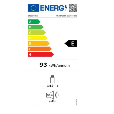OUTLET ELECTROLUX KRB2AE88S FRIGORIFERO MONOPORTA DA INCASSO STATICO 142 LT CLASSE E - CON DIFETTI