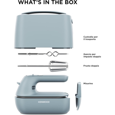 KENWOOD HMP40.000GY SBATTITORE CON CUSTODIA 350W 5 VELOCITA' - HMP40000GY