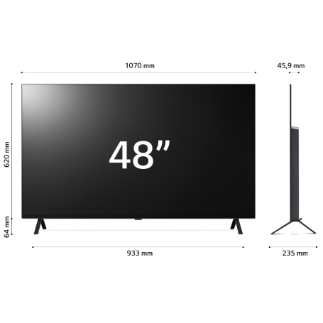 LG OLED48B46LA TV OLED 48'' SMART TV 4K DVB-T2 HEVC/S2/DVB-C - PROMO