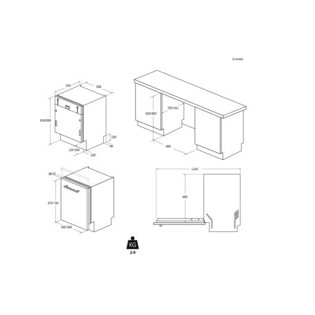 CANDY CI 6C2F1PMA LAVASTOVIGLIE DA INCASSO 16 COPERTI WIFI CLASSE C