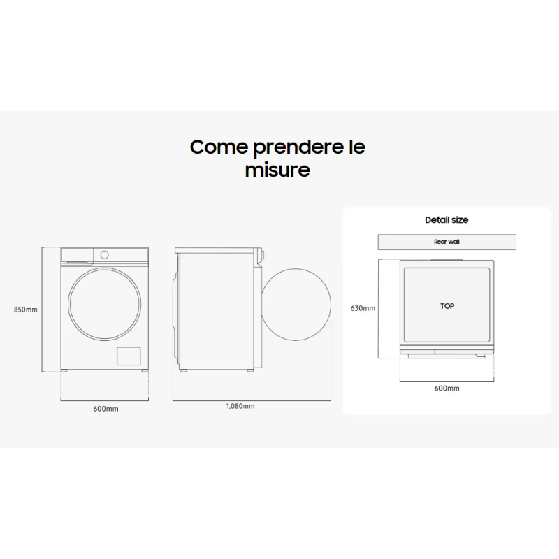 OUTLET SAMSUNG O-WW11DB7B94GBU3 LAVATRICE 11KG...