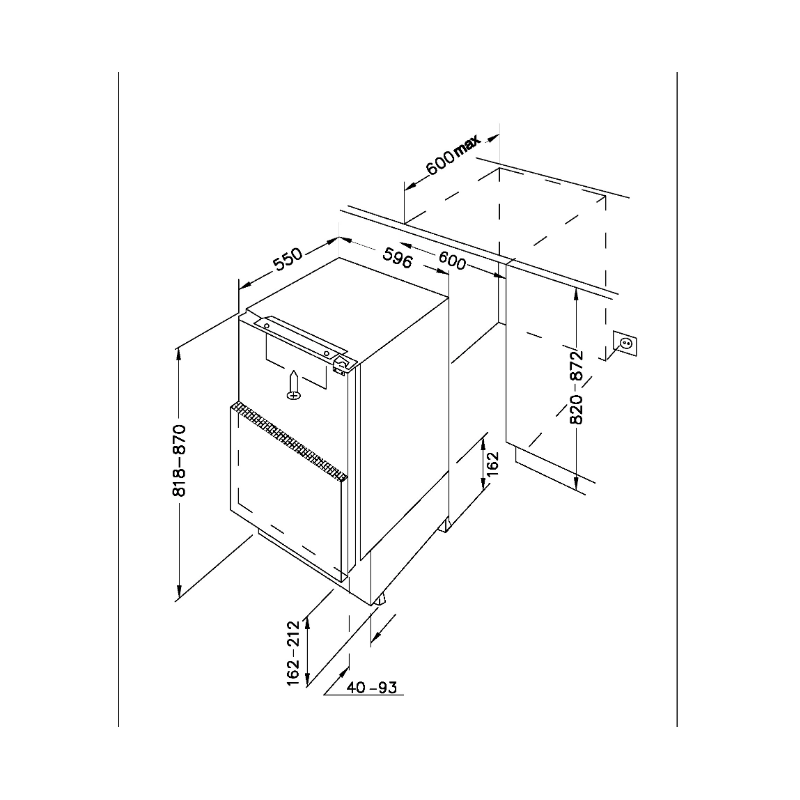 DE LONGHI F6ST111E FRIGORIFERO MONOPORTA DA...
