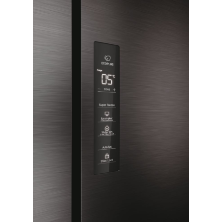 HAIER HCR79F19EHMD FRIGORIFERO 4 PORTE CUBE 90 642LT NO FROST CLASSE E INOX SCURO
