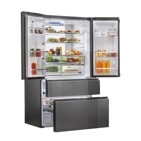 HAIER HB26FSNAAA FRIGORIFERO 4 PORTE 750 LT NO FROST CLASSE E INOX NERO