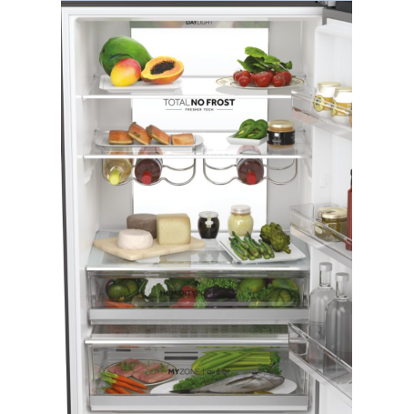 HAIER HTW7720ENMB FRIGORIFERO COMBINATO 3 PORTE 483LT TOTAL NO FROST CLASSE E WI-FI - NERO - PROMO