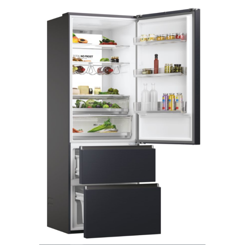 HAIER HTW7720ENMB FRIGORIFERO COMBINATO 3 PORTE...