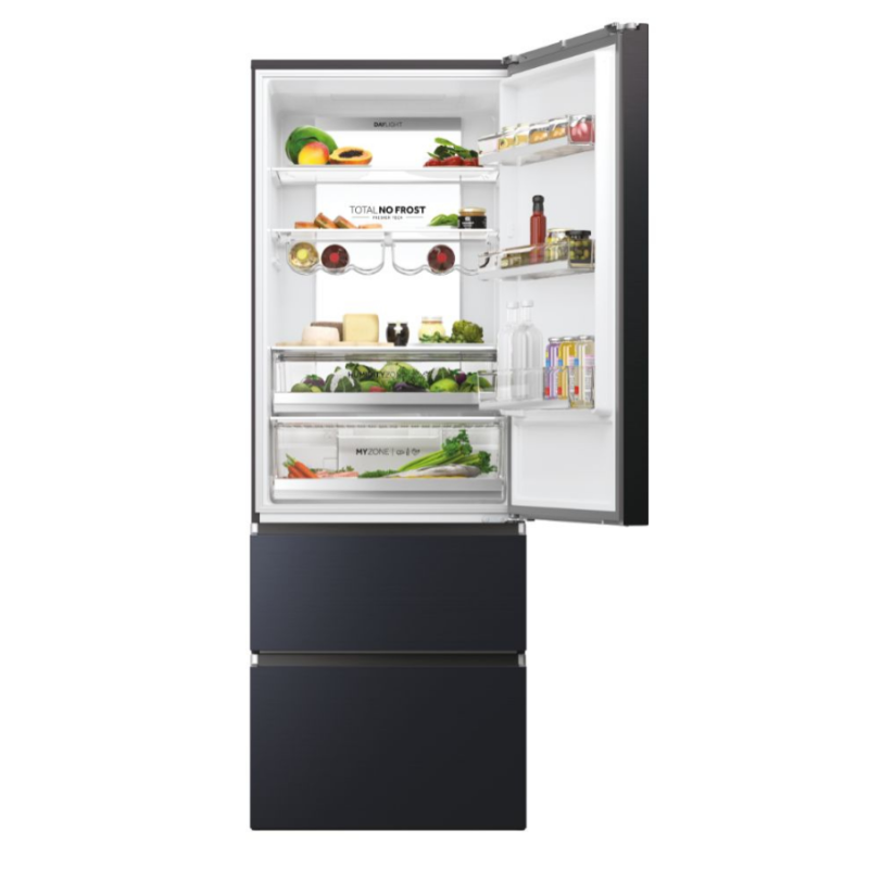 HAIER HTW7720ENMB FRIGORIFERO COMBINATO 3 PORTE...