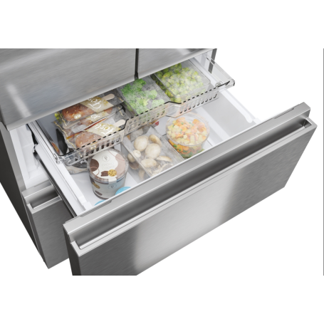 HAIER HFR3718ENMM FRIGORIFERO 4 PORTE 402 LT NO FROST WIFI CLASSE E INOX