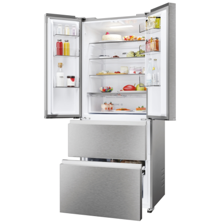 HAIER HFR3718ENMM FRIGORIFERO 4 PORTE 402 LT NO FROST WIFI CLASSE E INOX
