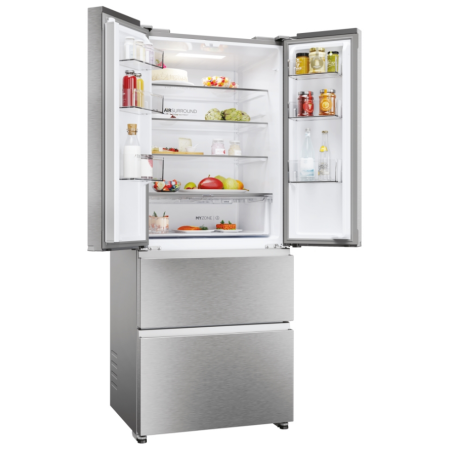 HAIER HFR3718ENMM FRIGORIFERO 4 PORTE 402 LT NO FROST WIFI CLASSE E INOX