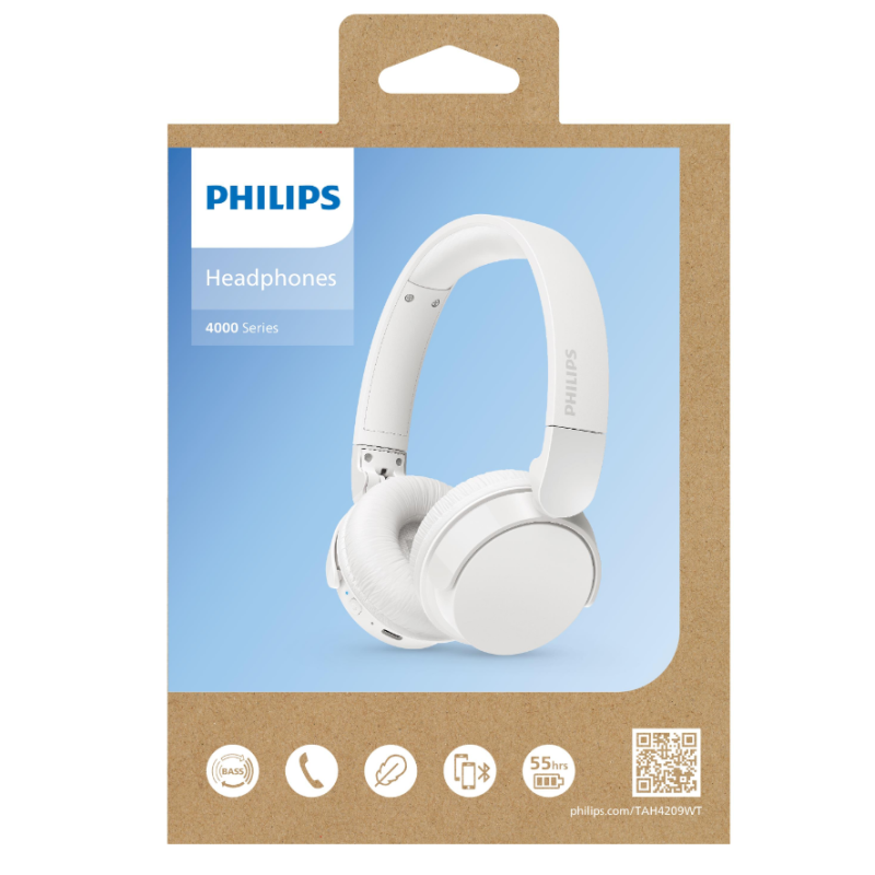 PHILIPS TAH4209WT/00 CUFFIE A PADIGLIONE CHIUSO...