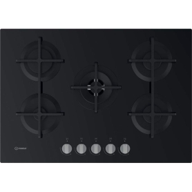 INDESIT ING 72T/BK PIANO COTTURA 75CM 5 FUOCHI A GAS...