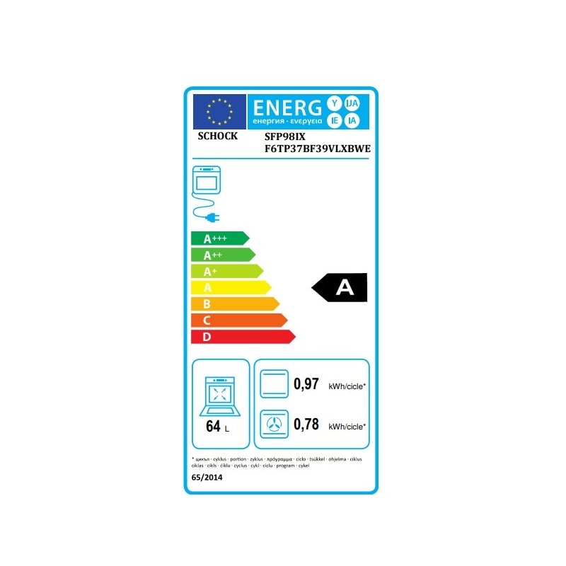 SCHOCK SFP98IX FORNO DA INCASSO ELETTRICO...