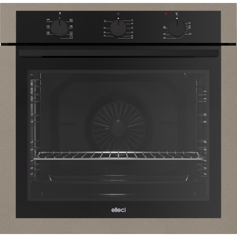 ELLECI PLANO G43 FGSP60243NS FORNO DA INCASSO ELETTRICO 73LT CLASSE A TORTORA/NERO