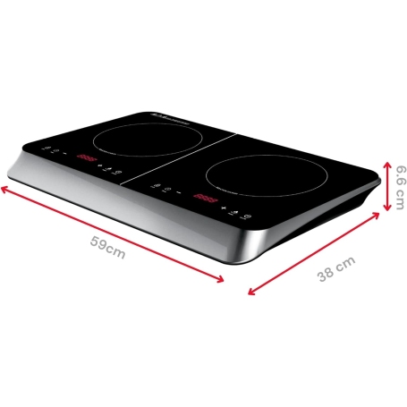 ARDES AR1F602 FORNELLO A INDUZIONE 2 ZONE COLORE NERO