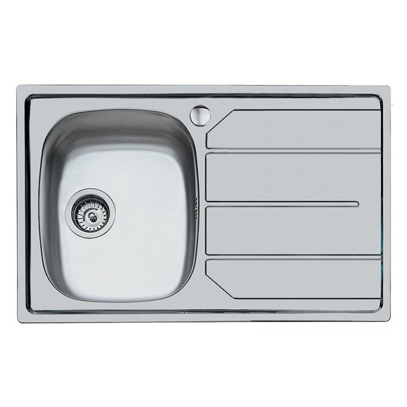 FOSTER 1179562 LAVELLO DA INCASSO 80x50CM 1 VASCA + GOCCIOLATOIO A DESTRA ACCIAIO INOX