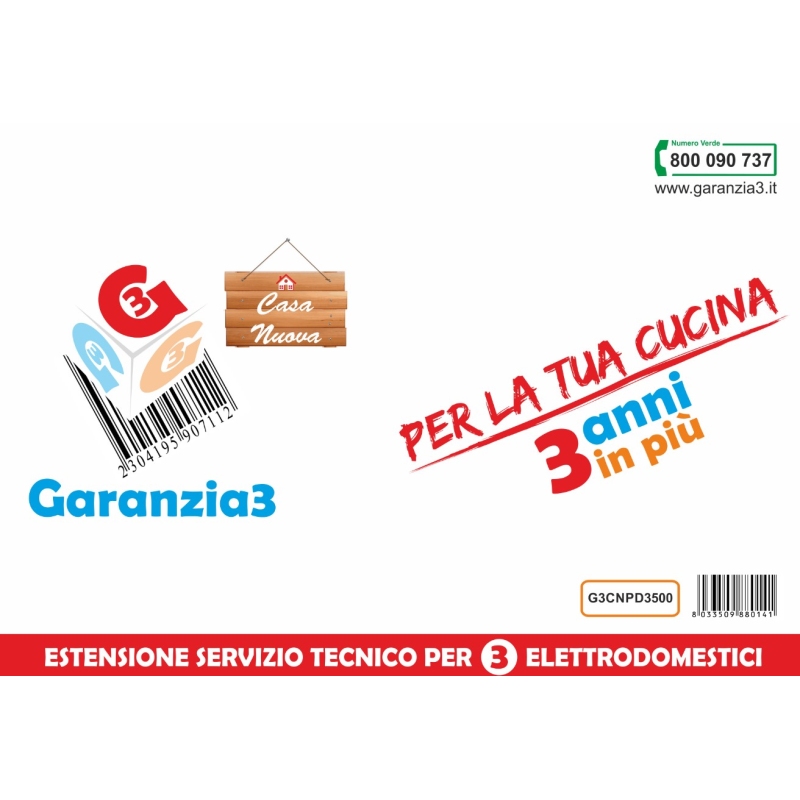 GARANZIA3 CASANUOVA – 3 ELETTRODOMESTICI