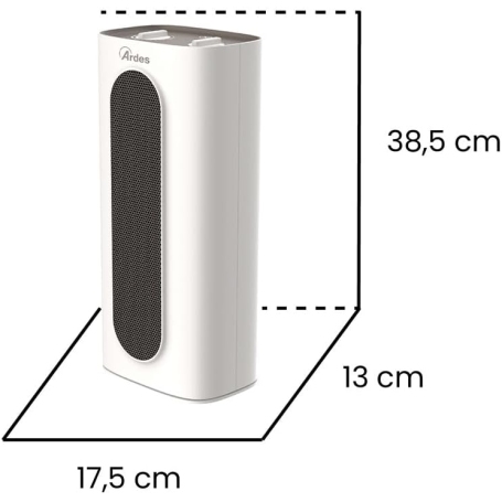 ARDES AR4P18 TERMOVENTILATORE A TORRE 2000W 2 LIVELLI CON TIMER