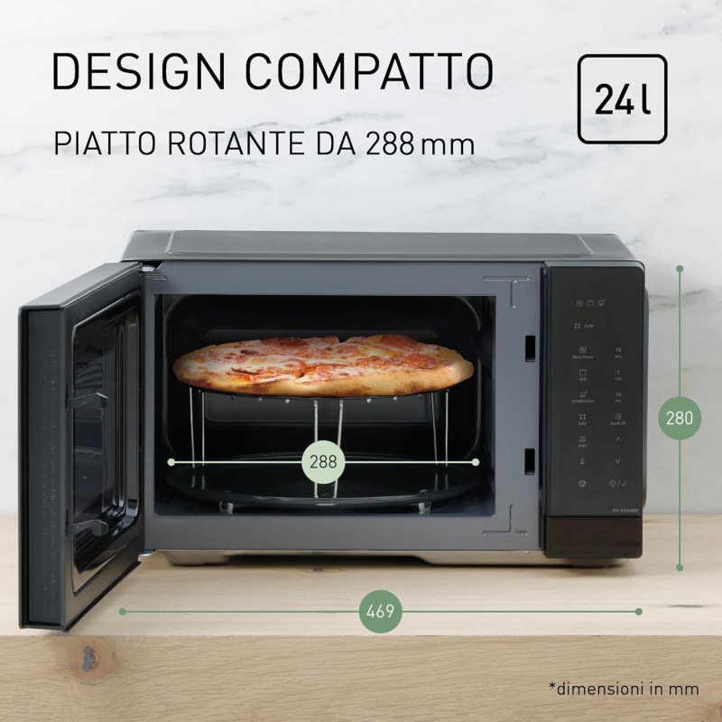 PANASONIC NN-K36NBMEPG FORNO A MICROONDE 24 LT...