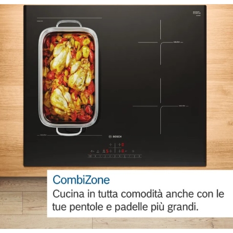 BOSCH PVQ611BB6E SERIE 4 PIANO COTTURA DA INCASSO A INDUZIONE 60CM 4 ZONE - NERO