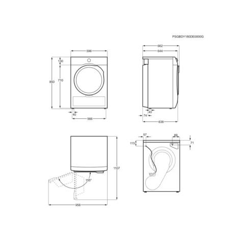 ELECTROLUX EW6H292G ASCIUGATRICE A POMPA DI CALORE 9KG CLASSE A++