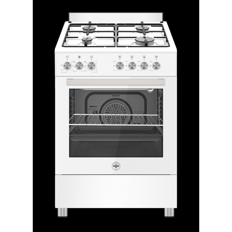 LA GERMANIA SE664EB/24 CUCINA 60x60 4 FUOCHI A GAS FORNO ELETTRICO VENTILATO COLORE BIANCO