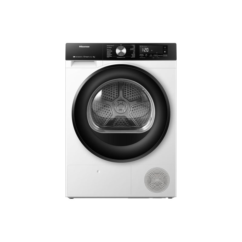HISENSE DH3S802BW2 ASCIUGATRICE POMPA DI CALORE 8KG WIFI OBLO' REVERSIBILE CLASSE A++ PROMO