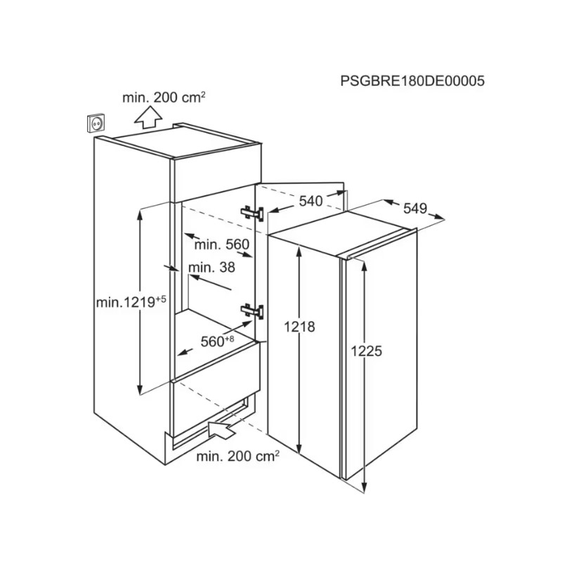 ELECTROLUX LRB3AE12S FRIGORIFERO MONOPORTA DA...