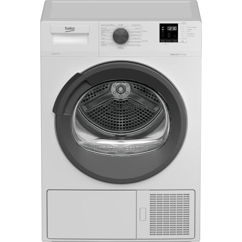 BEKO DRXS827A ASCIUGATRICE SLIM 46CM A POMPA DI CALORE 8 KG CLASSE A++