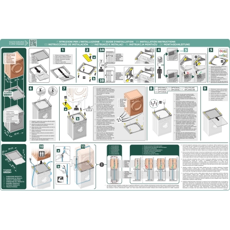 MELICONI TORRE GREEN+ KIT DI SOVRAPPOSIZIONE UNIVERSALE PER LAVATRICE E ASCIUGATRICE - 656129