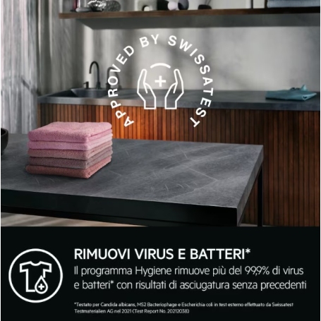 AEG TR9T94ABS ASCIUGATRICE A POMPA DI CALORE 9KG 3DSCAN ABSOLUTECARE PROSTEAM CLASSE A+++