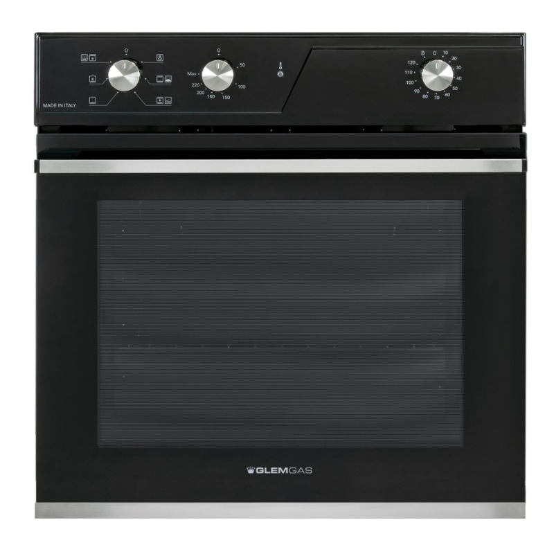 GLEM GAS GFR62BK-S3 FORNO DA INCASSO ELETTRICO VENTILATO CLASSE A - NERO