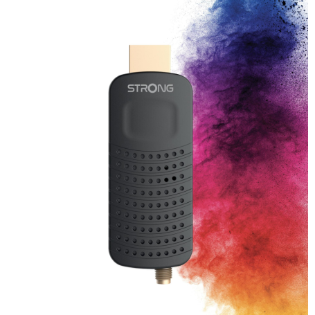 STRONG SRT84 RICEVITORE DIGITALE TERRESTRE DVB-T2 IN FORMATO POCKET COLLEGAMENTO HDMI NERO